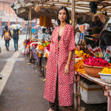 Red Polka Coverup