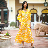 Dahlia Ikat Kaftan