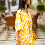 Dahlia Ikat Kaftan