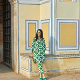 Green Jaal Co-ord Set