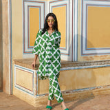 Green Jaal Co-ord Set