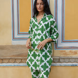 Green Jaal Co-ord Set