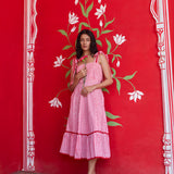 Pink City Gingham Sun Dress