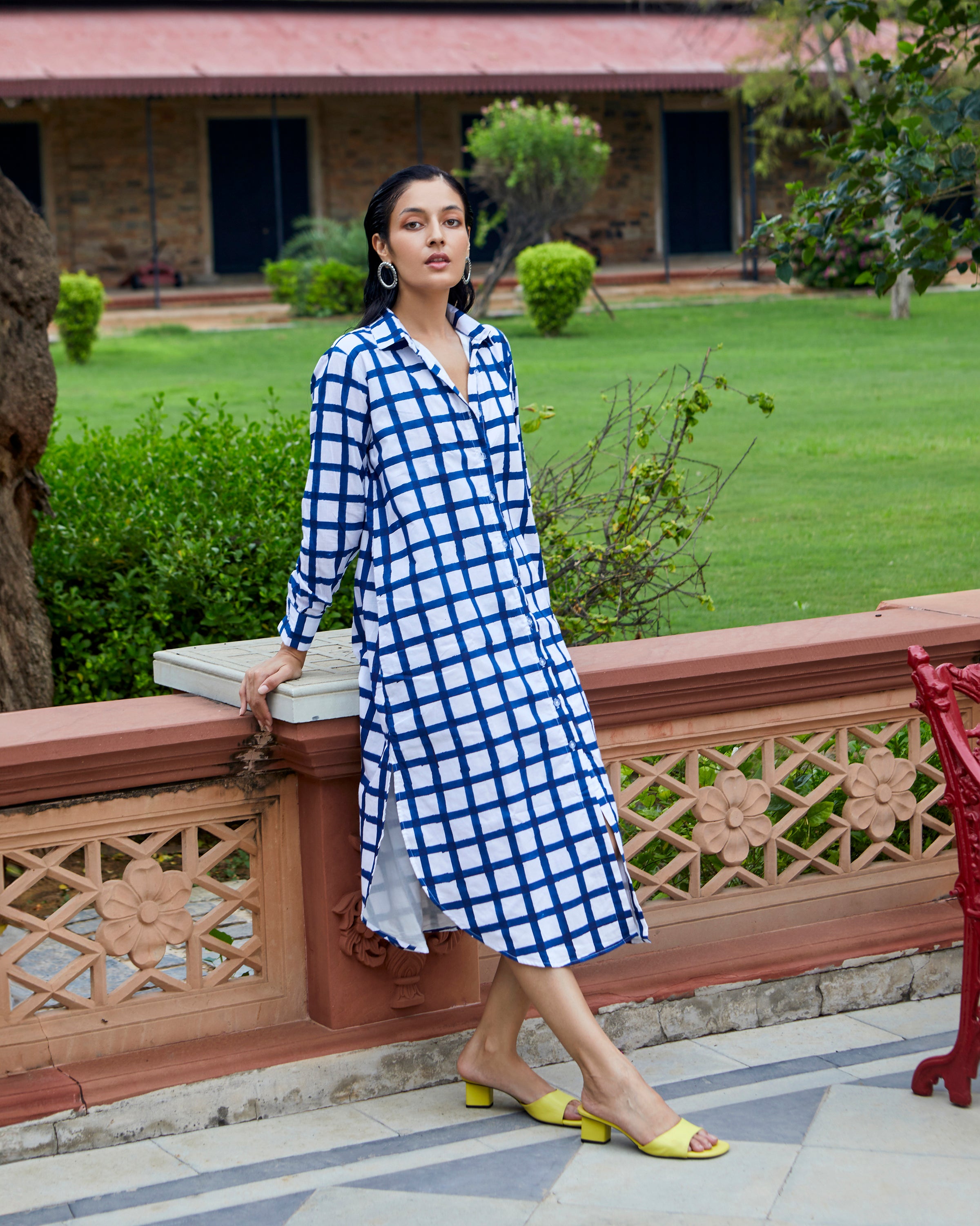 Classic Indigo Shirt Dress