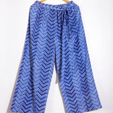 Blue Chevron Pants