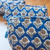 Blue Genda - Travel & Makeup Pouch (set of 3)