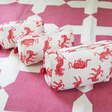 Pink Tiger - Travel & Makeup Pouch (set of 3)