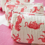 Pink Tiger - Travel & Makeup Pouch (set of 3)