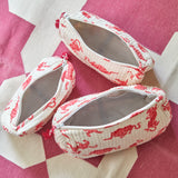 Pink Tiger - Travel & Makeup Pouch (set of 3)
