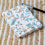 Jungle dream - Hand-block printed pocket diary | handmade pape