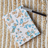 Jungle dream - Hand-block printed pocket diary | handmade pape