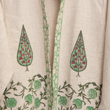 Green Leaf Block print Jacket