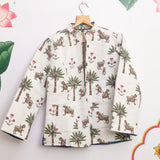 Jungle Block print  Jacket