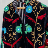 Velvet Embroidered Jacket – Midnight Garden