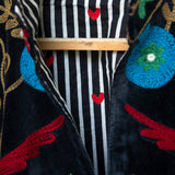 Velvet Embroidered Jacket – Midnight Garden