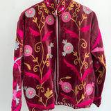 Velvet Embroidered Jacket – Wild Pomegranate