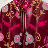 Velvet Embroidered Jacket – Wild Pomegranate
