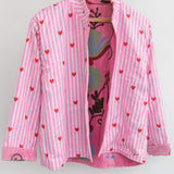 Velvet Embroidered Jacket – Pink Paradise