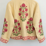 Marigold Bloom Block print Jacket