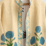 Blue Marigold Block Print Jacket