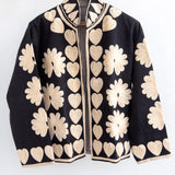 Ivory Hearts Embroidered Jacket