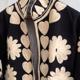 Ivory Hearts Embroidered Jacket