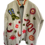 Velvet Embroidered Jacket – Pistachio