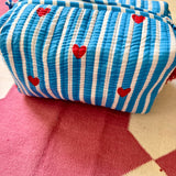 Blue heart – Travel & Makeup Pouch (Set of 3)