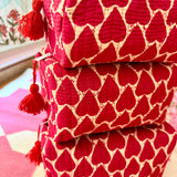 Red Heart – Travel & Makeup Pouch (Set of 3)