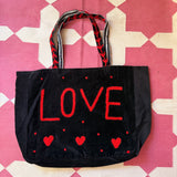 Black Velvet Tote Bag