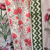 Blush Garden Block print Jacket