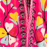 Velvet Embroidered Jacket –  Rose