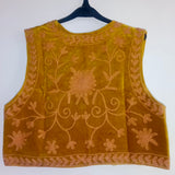 Mustard Velvet Gilet