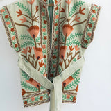 Velvet Sleeveless Jacket - Pista