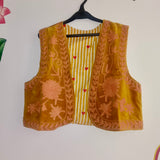 Mustard Velvet Gilet