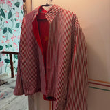 Velvet Embroidered Jacket – Red