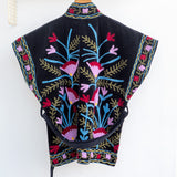Velvet Embroidered Jacket – Black Beauty