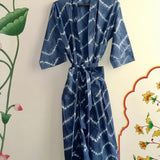 Midnight Indigo Tie-Dye Cover up