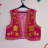 Pink Velvet Gilet