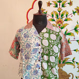 Petal Patchwork - Boxy Resort Shirt
