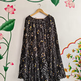 Black Bandhej Skirt