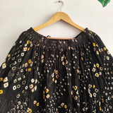 Black Bandhej Skirt