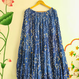 Blue Bandhej Skirt