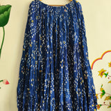 Blue Bandhej Skirt