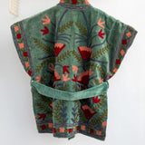 Velvet Embroidered Jacket – Jaipur Garden Sleeveless