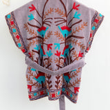 Velvet Embroidered Jacket – Moonflower Sleeveless