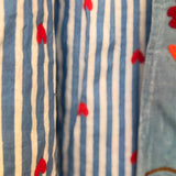 Velvet Embroidered Jacket – Denim Blue Floral
