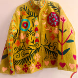 Velvet Embroidered Jacket – Meadow Bloom