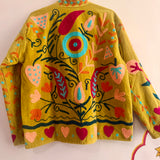 Velvet Embroidered Jacket – Meadow Bloom