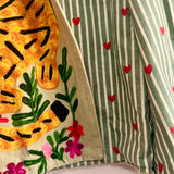 Velvet Embroidered Jacket – Pistachio Tiger